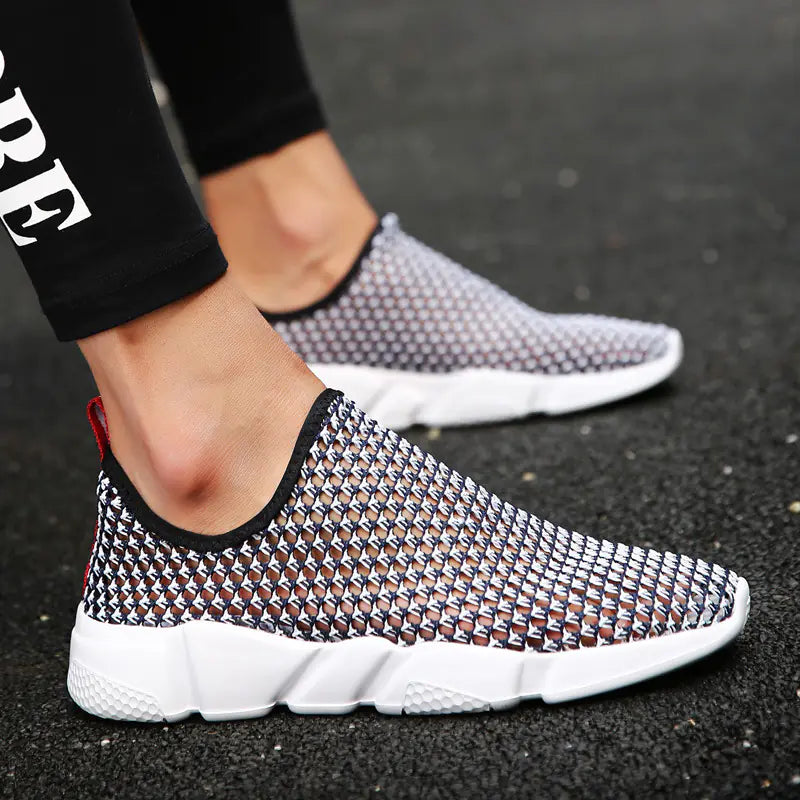 Men's Casual Mesh Sneakers - Breathable Running Shoes